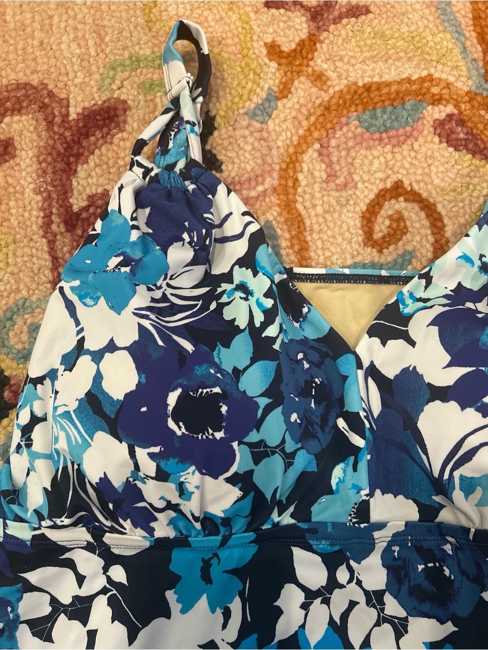 Swimsuits For All Floral Tankini Set 2PC Size 20 NWOT - Picture 5 of 12